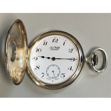 Aero Watch Neuchatel OROLOGIO TASCA Half Hunter UNITAS 6498 Old Pocket Watch ø50
