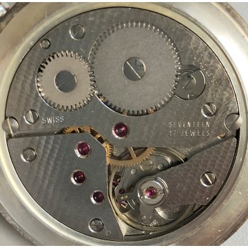 Aero Watch Neuchatel OROLOGIO TASCA Half Hunter UNITAS 6498 Old Pocket Watch ø50