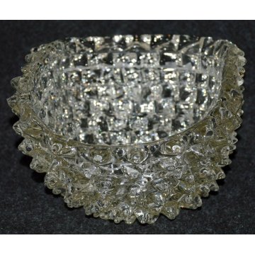 GRANDE VASO ROSTRATO centrotavola DESIGN Ercole Barovier 1950 VETRO MURANO GLASS