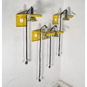 SET 4 APPLIQUE Ezio Didone MOD. Squadra ANNI 60 Ecolight LAMPADA PARETE DESIGN