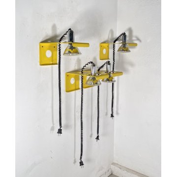 SET 4 APPLIQUE Ezio Didone MOD. Squadra ANNI 60 Ecolight LAMPADA PARETE DESIGN