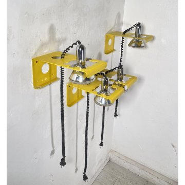 SET 4 APPLIQUE Ezio Didone MOD. Squadra ANNI 60 Ecolight LAMPADA PARETE DESIGN