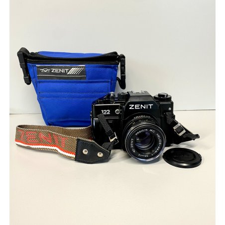 FOTOCAMERA REFLEX Zenit 122 35mm OBIETTIVO M52x0,75 MC HELIOS-44M-7 URSS '90s