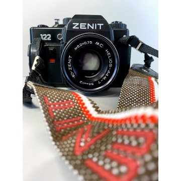 FOTOCAMERA REFLEX Zenit 122 35mm OBIETTIVO M52x0,75 MC HELIOS-44M-7 URSS '90s