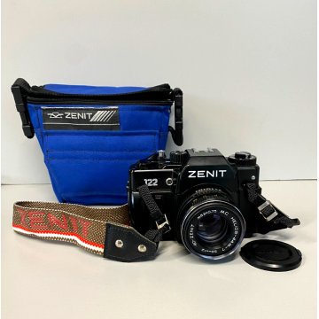 FOTOCAMERA REFLEX Zenit 122 35mm OBIETTIVO M52x0,75 MC HELIOS-44M-7 URSS '90s