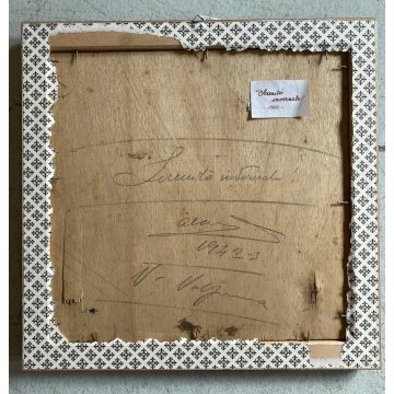 COPPIA DIPINTO OLIO PAESAGGIO SCORCIO VITA RURALE CASALI FIGURE CONTADINI FIRMA