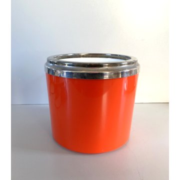 SECCHIELLO GHIACCIO VINTAGE ICE BUCKET GIO STYLE AS666 ROSSO CONTENITORE TERMICO
