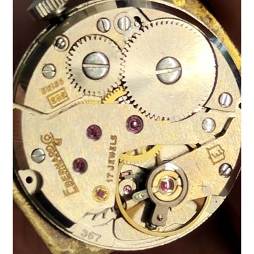 Eberhard & Co OROLOGIO POLSO cal. 232 MECCANICO anni 60 OLD WRIST WATCH montre