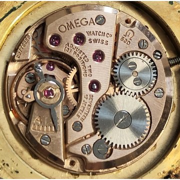 OMEGA De Ville OROLOGIO POLSO vintage PLACCATO ORO G 20 mic WRIST WATCH cal. 620