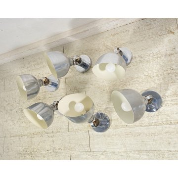 SET 6 APPLIQUE Franco Albini Sirrah AM/AS ANNI 60 LAMPADA PARETE DESIGN ITALY
