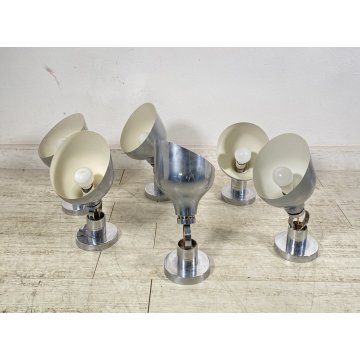 SET 6 APPLIQUE Franco Albini Sirrah AM/AS ANNI 60 LAMPADA PARETE DESIGN ITALY