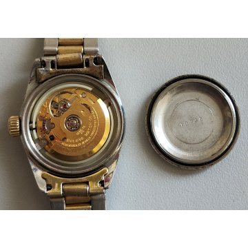 BULOVA Automatic OROLOGIO POLSO DORATO anni 80 VINTAGE GOLDEN WRIST WATCH montre
