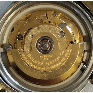 BULOVA Automatic OROLOGIO POLSO DORATO anni 80 VINTAGE GOLDEN WRIST WATCH montre