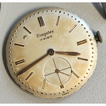 ANTICO OROLOGIO POLSO Megalex MECCANICO cal. Peseux 320 ANNI 50 Old Wrist Watch