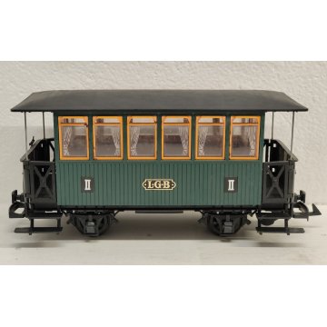 LGB 3040 scala G Carrozza Passeggeri 2° classe TRENINO ELETTRICO Vintage BOX