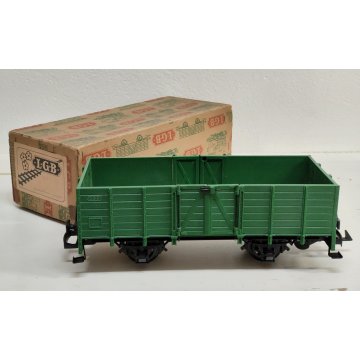 LGB 4021 scala G Carro Merci Verde TRENINO ELETTRICO Vintage BOX Porte Apribili