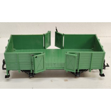 LGB 4021 scala G Carro Merci Verde TRENINO ELETTRICO Vintage BOX Porte Apribili