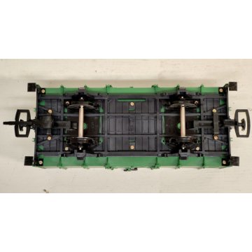 LGB 4021 scala G Carro Merci Verde TRENINO ELETTRICO Vintage BOX Porte Apribili