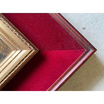 ANTICO QUADRO DIPINTO OLIO Attilio Pratella PAESAGGIO COLLINARE ALBERI '800/'900