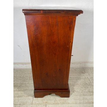 ANTICA PICCOLA CREDENZA 1 ANTA LEGNO ABETE 2 RIPIANI EPOCA '900 MOBILE STIPO OLD