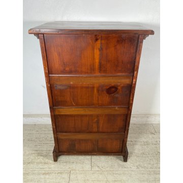 ANTICA PICCOLA CREDENZA 1 ANTA LEGNO ABETE 2 RIPIANI EPOCA '900 MOBILE STIPO OLD