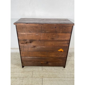 ANTICA PICCOLA CREDENZA 2 ANTE LEGNO ABETE RIPIANO EPOCA '900 MOBILE 1 CASSETTO