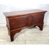 ANTICA PICCOLA CASSAPANCA legno 104 cm epoca 1900 OLD WOOD CHEST FORZIERE ABETE
