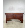 ANTICA PICCOLA CASSAPANCA legno 104 cm epoca 1900 OLD WOOD CHEST FORZIERE ABETE