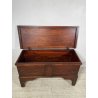 ANTICA PICCOLA CASSAPANCA legno 104 cm epoca 1900 OLD WOOD CHEST FORZIERE ABETE
