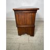 ANTICA PICCOLA CASSAPANCA legno 104 cm epoca 1900 OLD WOOD CHEST FORZIERE ABETE
