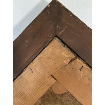 ANTICO DIPINTO OLIO SACRA FAMIGLIA SAN GIOVANNI SANTA ELISABETTA SANTI '600