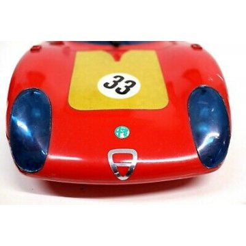 MACCHININA ALFAROMEO 33 MODELLINO RADIO TRANSISTOR N° 33 1968 scala 1/12 VINTAGE