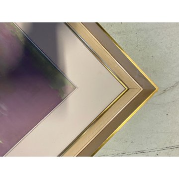 ANTICO QUADRO DIPINTO Adriano Sicbaldi OLIO MASONITE VASO FIORI DI CAMPO 1962