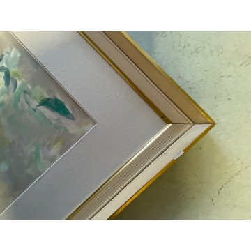 ANTICO QUADRO DIPINTO Adriano Sicbaldi OLIO MASONITE VASO FIORI DI CAMPO 1962