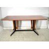 TAVOLO DA PRANZO RETTANGOLARE CARLO RATTI ANNI 50 LEGNO METALLO VINTAGE DESIGN