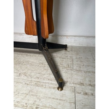 TAVOLO DA PRANZO RETTANGOLARE CARLO RATTI ANNI 50 LEGNO METALLO VINTAGE DESIGN