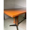 TAVOLO DA PRANZO RETTANGOLARE CARLO RATTI ANNI 50 LEGNO METALLO VINTAGE DESIGN