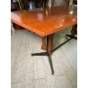 TAVOLO DA PRANZO RETTANGOLARE CARLO RATTI ANNI 50 LEGNO METALLO VINTAGE DESIGN