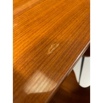TAVOLO DA PRANZO RETTANGOLARE CARLO RATTI ANNI 50 LEGNO METALLO VINTAGE DESIGN
