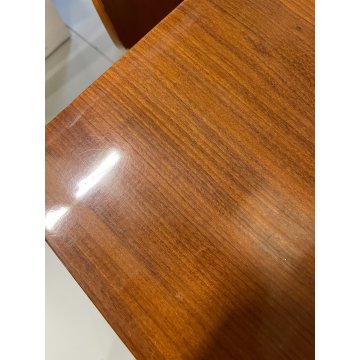 TAVOLO DA PRANZO RETTANGOLARE CARLO RATTI ANNI 50 LEGNO METALLO VINTAGE DESIGN
