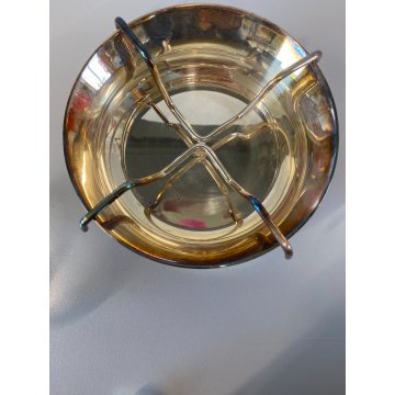 SET SERVIZIO CAVIALE Christofle METALLO ARGENTATO VINTAGE LUXURY SET ø 16x8cm/h