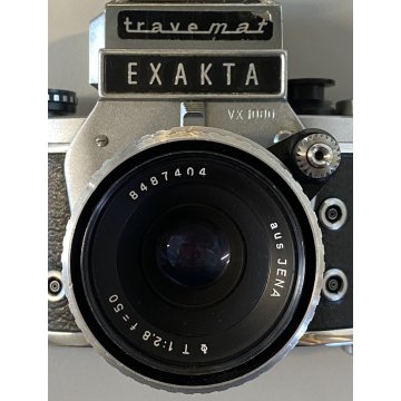FOTOCAMERA REFLEX EXAKTA VX1000 LENS AUS Jena  T1:2,8 f 50 CUSTODIA VINTAGE '60