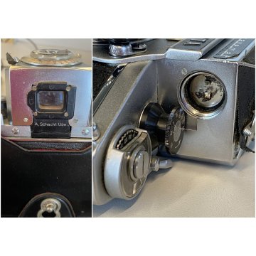 FOTOCAMERA REFLEX EXAKTA VX1000 LENS AUS Jena  T1:2,8 f 50 CUSTODIA VINTAGE '60