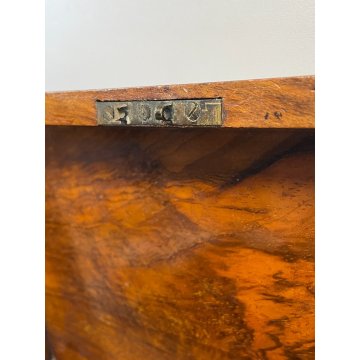 ANTICA SCATOLA SECRETAIRE LEGNO NOCE SEGRETO COPERCHIO STIPO LETTERA EPOCA '900