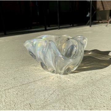BOWL VETRO MURANO IRIDESCENTE SVUOTA TASCHE ERCOLE BAROVIER POSACENERE '50