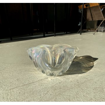 BOWL VETRO MURANO IRIDESCENTE SVUOTA TASCHE ERCOLE BAROVIER POSACENERE '50