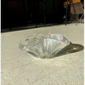 BOWL VETRO MURANO IRIDESCENTE SVUOTA TASCHE ERCOLE BAROVIER POSACENERE '50