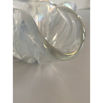 BOWL VETRO MURANO IRIDESCENTE SVUOTA TASCHE ERCOLE BAROVIER POSACENERE '50