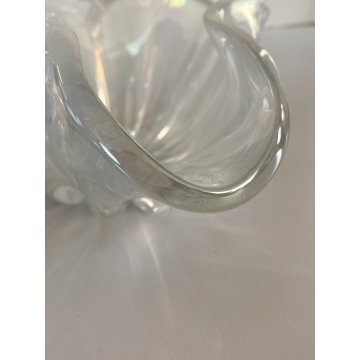 BOWL VETRO MURANO IRIDESCENTE SVUOTA TASCHE ERCOLE BAROVIER POSACENERE '50
