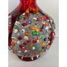 VASO VETRO SOFFIATO MURANO MURRINA SINFONIA IMPERIO ROSSI MILLEFIORI ANFORA 1990